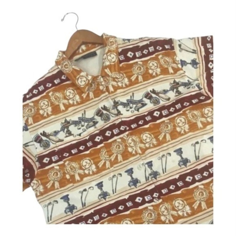Chip Shot Golf‎ Graphics Shirt Button Soft Cotton Men's XL "The Soul of Golf " - Picture 2 of 15